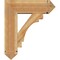 Ekena Millwork Merced Arts and Crafts Rough Sawn Bracket w/ Offset Brace, Western Red Cedar, 8"W x 24"D x 28"H BKT0806X24X28MRC03RWR - alternate 4